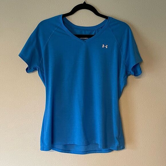 New! Women’s Under Armour, Blue, Short-Sleeve, Active Tee. Size Large. - Picture 1 of 3